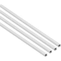 D-Line 1M108W-4PK Canaleta cuadrada- tapacables autoadhesivo- gestión de cableado para ocultar cables individuales: 4 x…